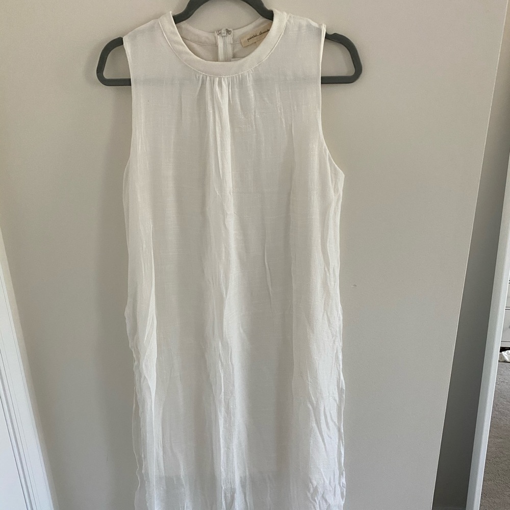 Ankle length white dress